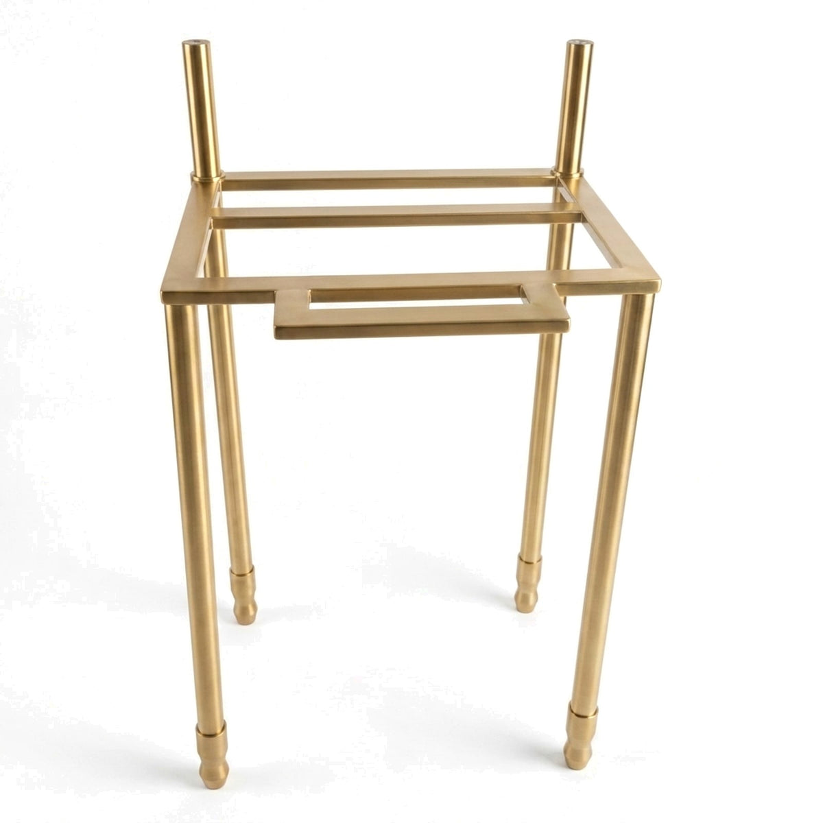 Metal Stand No. 828 – custom stainless steel vanity stand — view 1