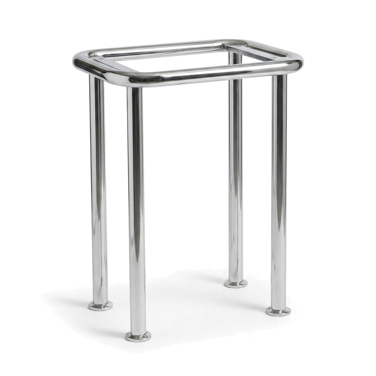 Metal Stand No. 838 – custom stainless steel vanity stand — view 1