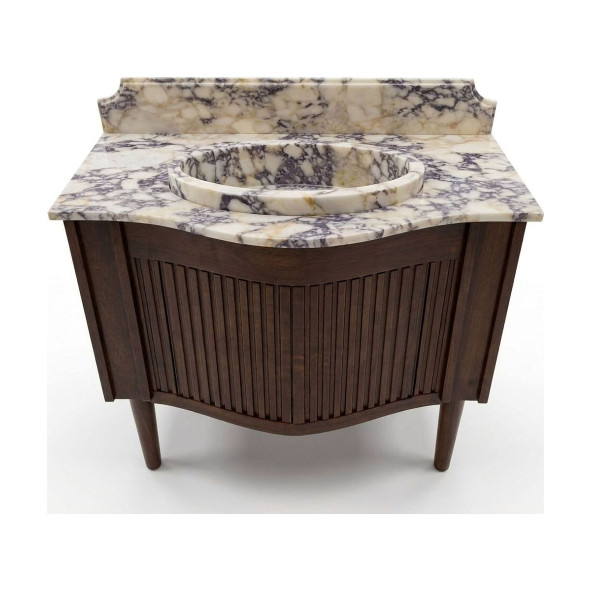 Calacatta Viola Polished Marble Vanity Top with Backsplash — view 1