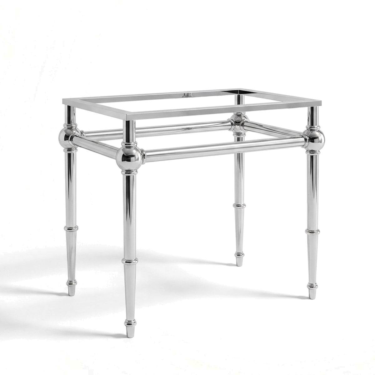 Metal Stand No. 810 – custom stainless steel vanity stand — view 1