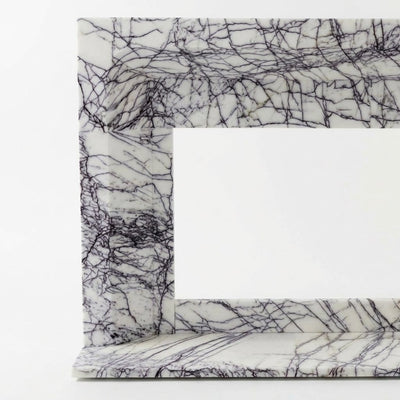 Lilac Marble Polished Fireplace Surround — detail