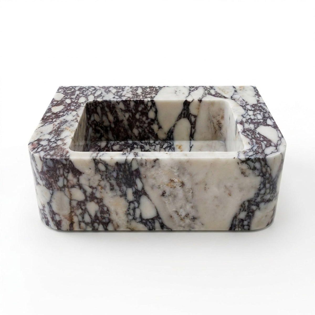 Calacatta Viola Polished Marble Vessel Sink — view 1
