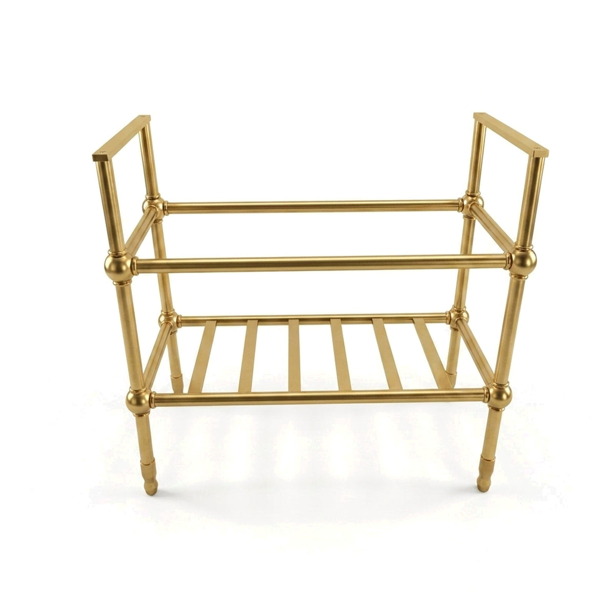 Metal Stand No. 808 – custom stainless steel vanity stand — view 1