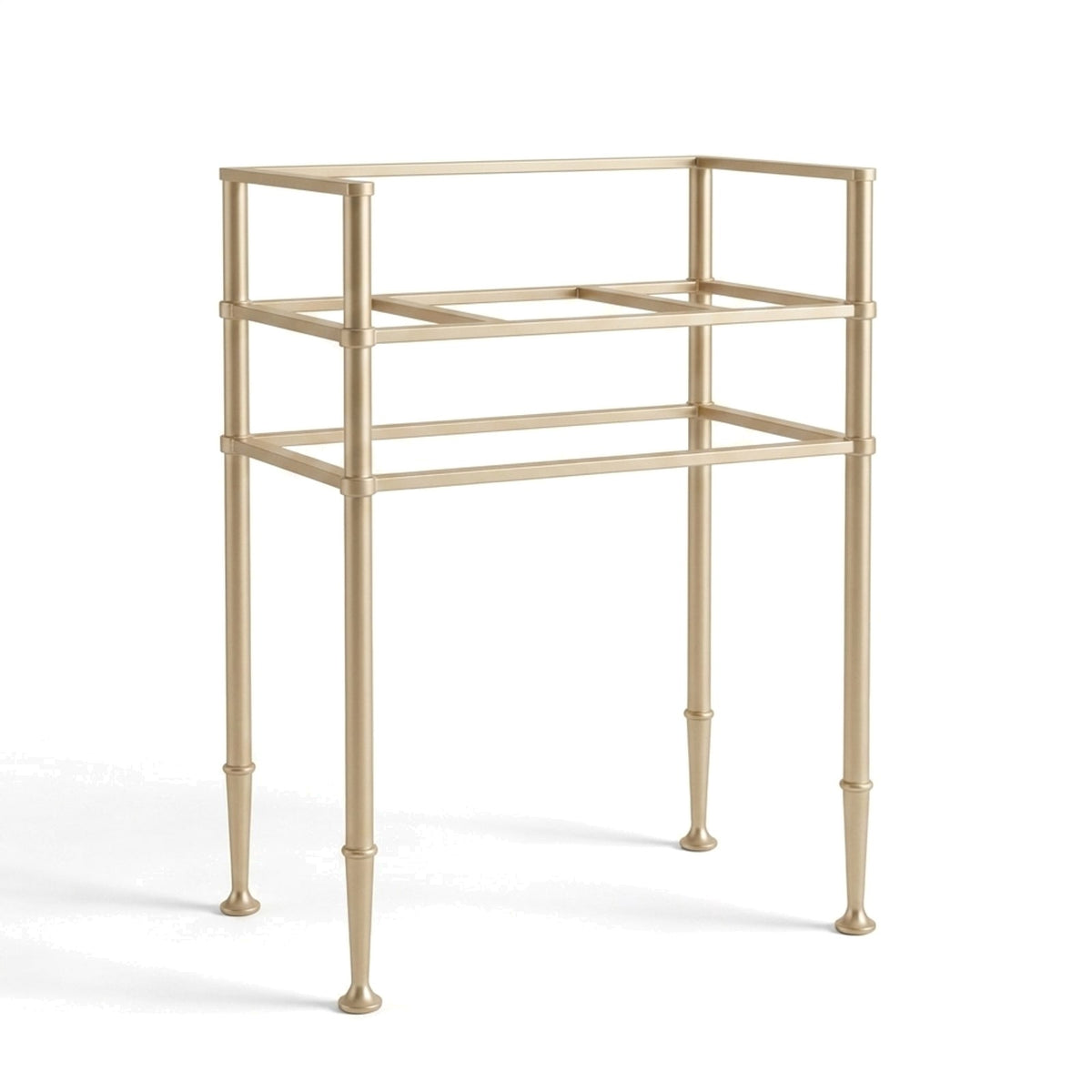 Metal Stand No. 791 – custom stainless steel vanity stand — view 1