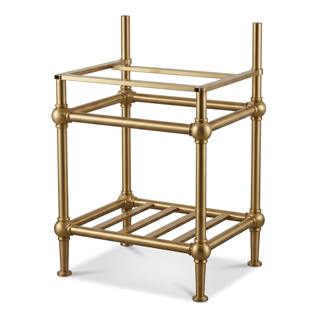 Metal Stand No. 830 – custom stainless steel vanity stand — view 1