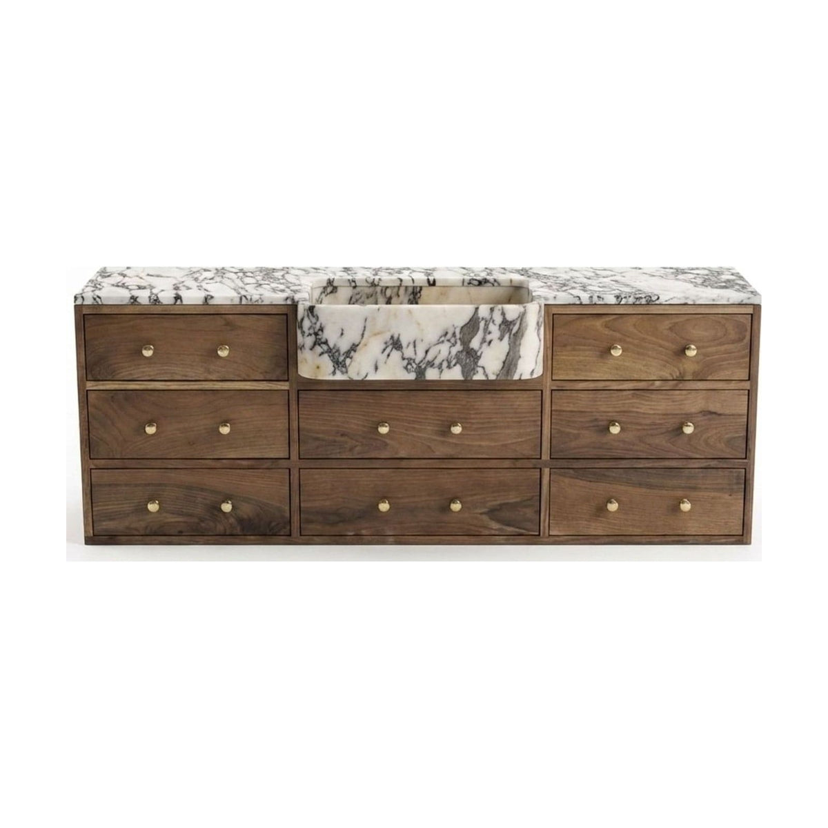 Calacatta Viola Polished Marble Vanity Sink — view 1