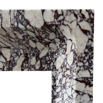 Calacatta Viola Polished Marble Fireplace Surround — detail