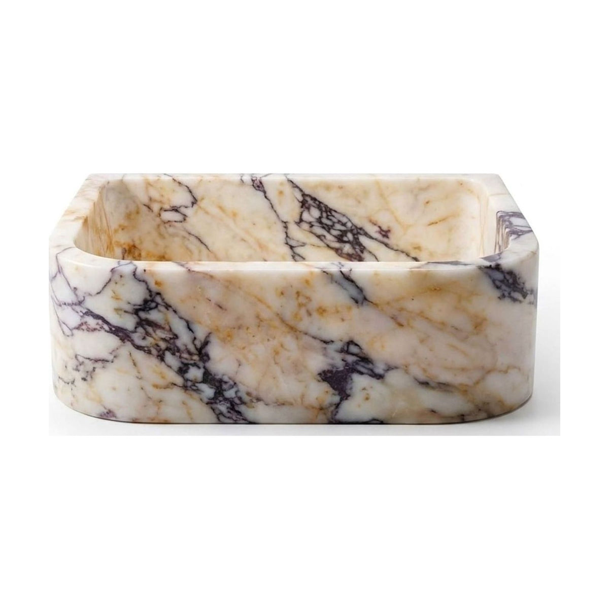 Calacatta Viola Polished Marble Vessel Sink — view 1