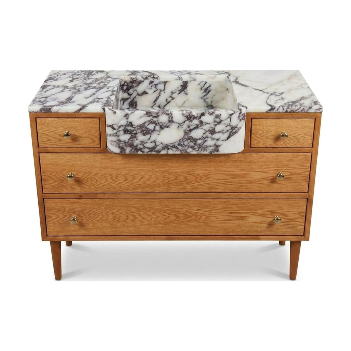 Calacatta Viola Polished Marble Vanity — view 1