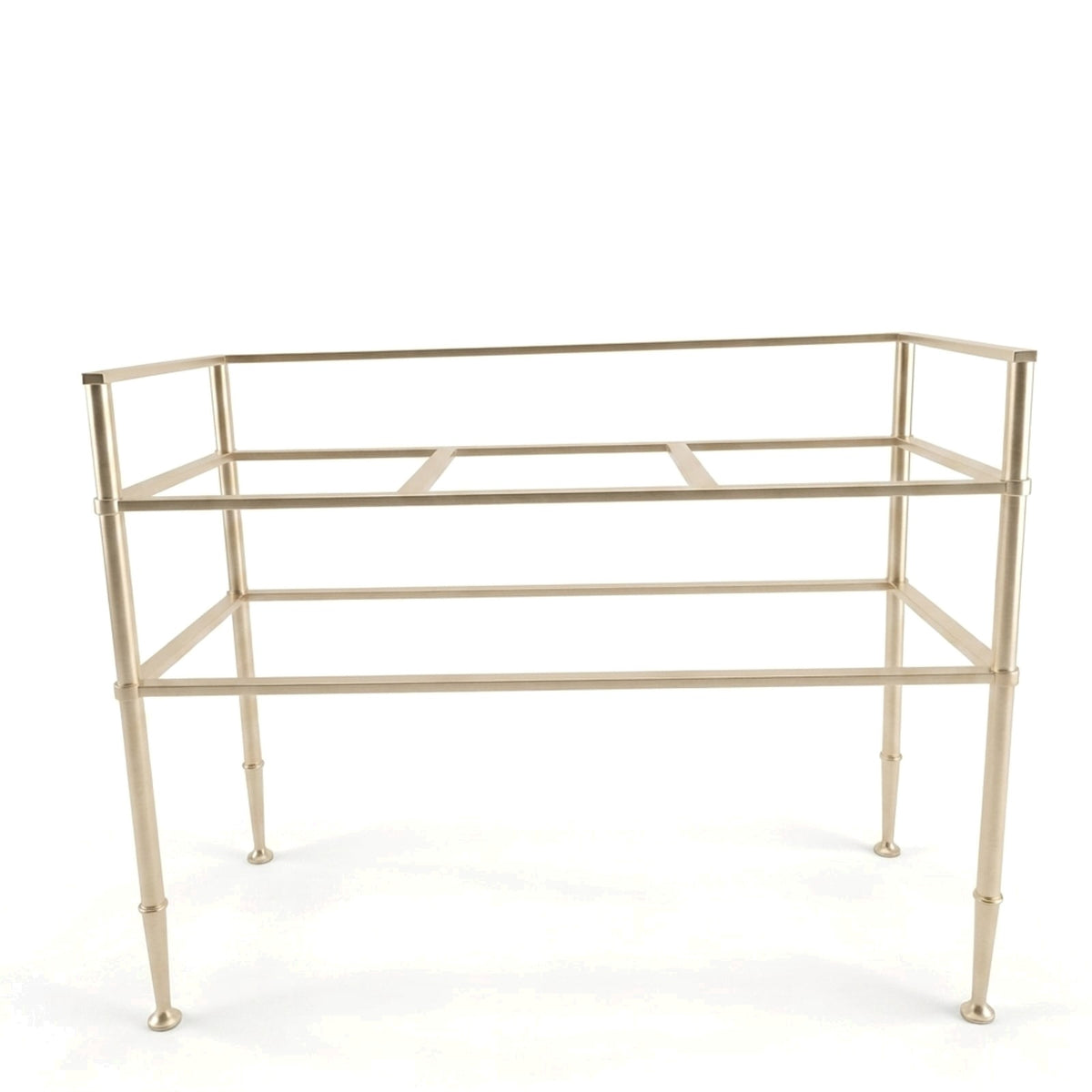 Metal Stand No. 852 – custom stainless steel vanity stand — view 1