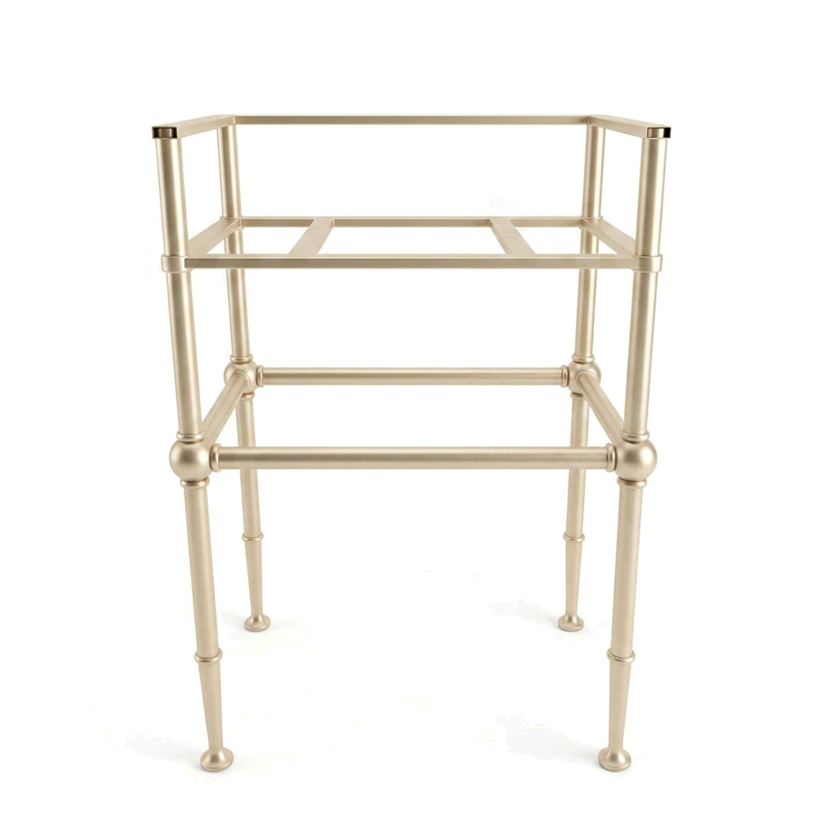 Metal Stand No. 863 – custom stainless steel vanity stand — view 1