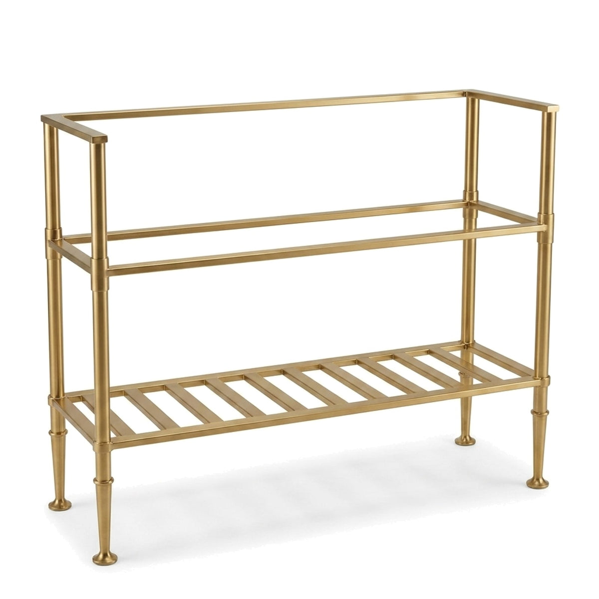 Metal Stand No. 798 – custom stainless steel vanity stand — view 1
