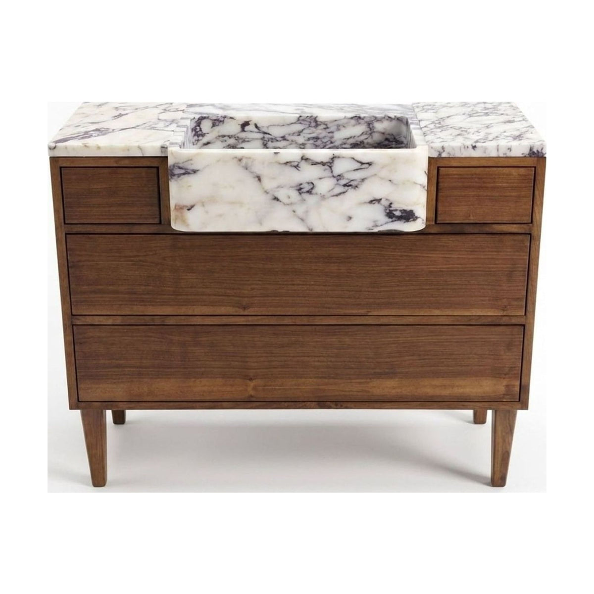 Calacatta Viola Polished Marble Vanity Sink — view 1
