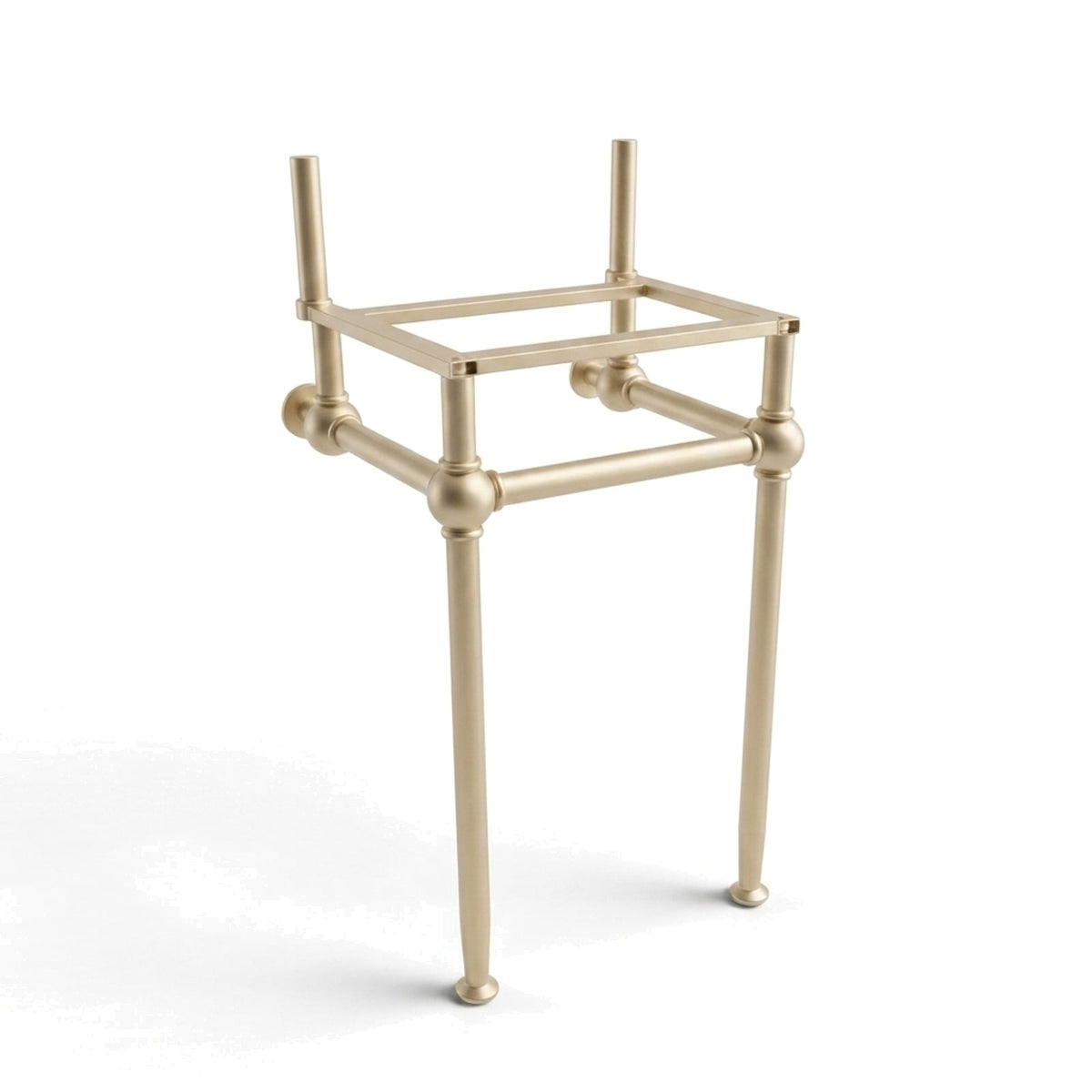 Metal Stand No. 816 – custom stainless steel vanity stand — view 1