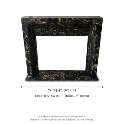 Picasso Marble Polished Fireplace Surround — dimensions