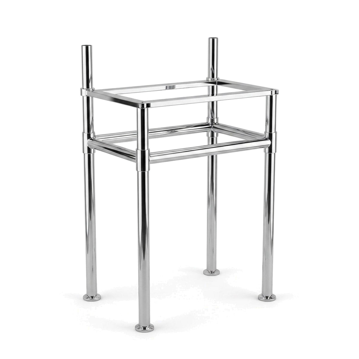 Metal Stand No. 878 – custom stainless steel vanity stand — view 1