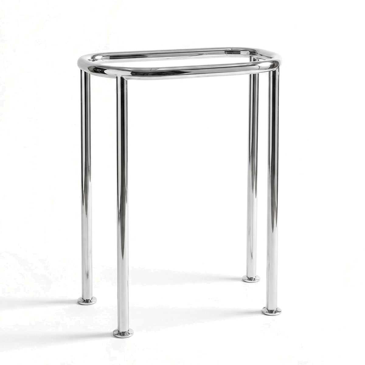 Metal Stand No. 794 – custom stainless steel vanity stand — view 1