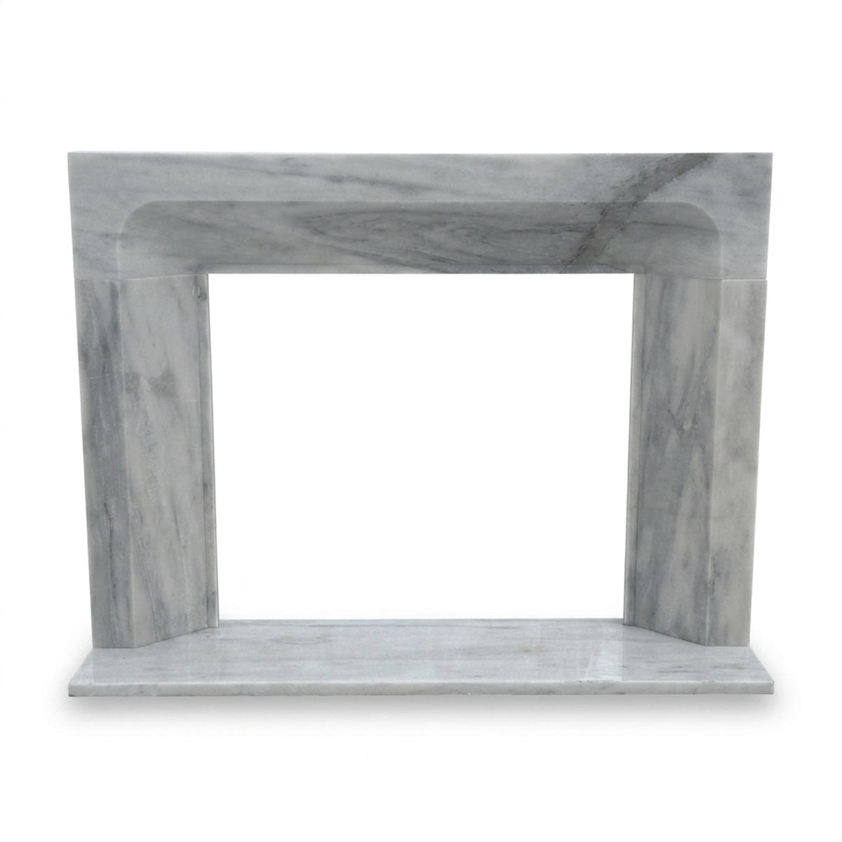 Carrara Marble Fireplace Mantel with Polished Finish