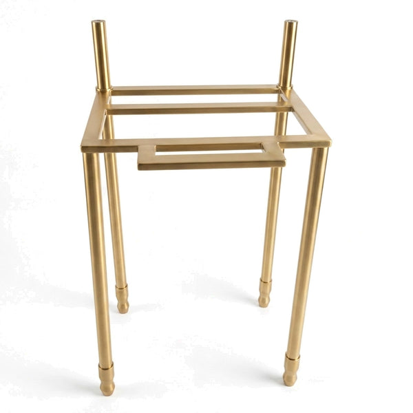 Metal Stand No. 828 – Custom Size Vanity Legs for Marble Sink | Brass, Black or Chrome PVD Stainless Steel Console