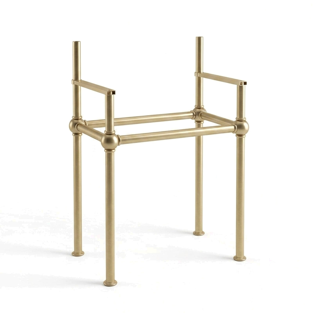 Metal Stand No. 818 – custom stainless steel vanity stand — view 1