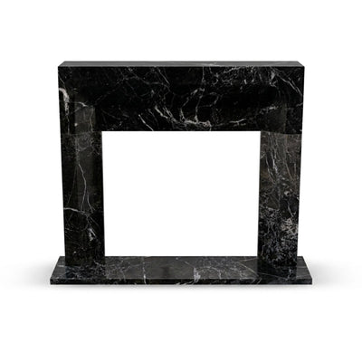 Pietra Notte Polished Marble Fireplace Mantel