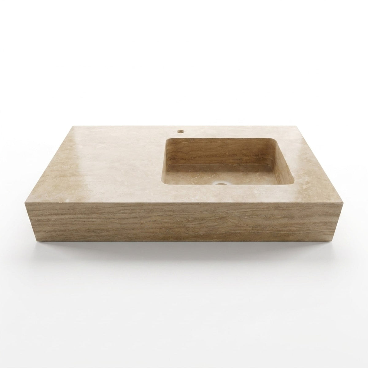 Travertine Travertine Sink — view 1