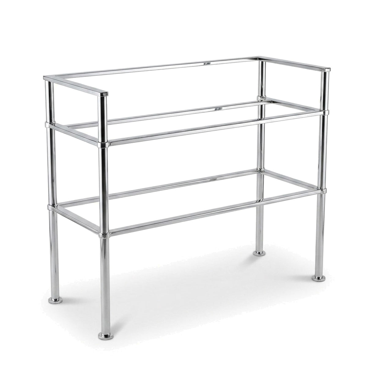 Metal Stand No. 865 – custom stainless steel vanity stand — view 1