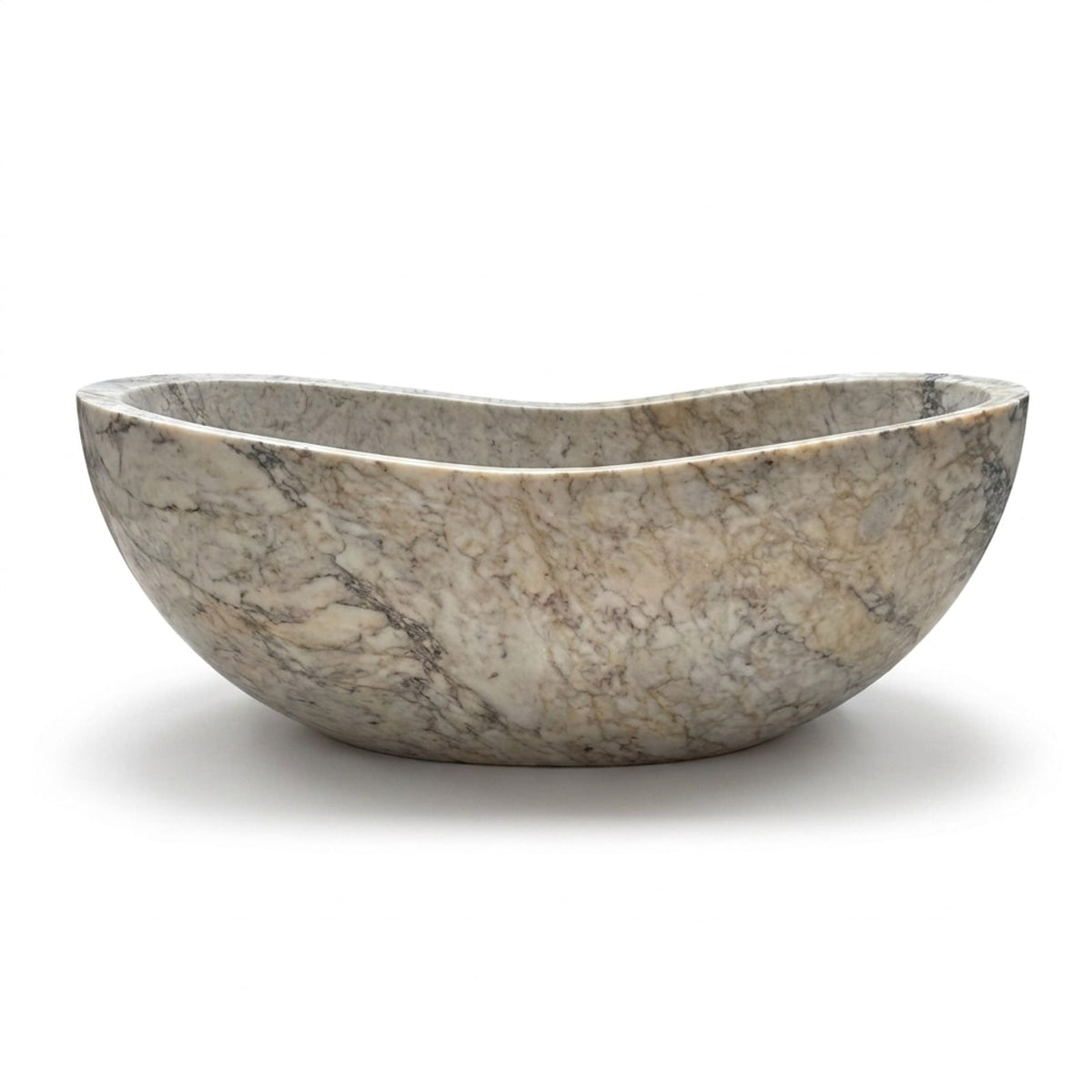 Calacatta Viola Polished Freestanding Marble Bathtub