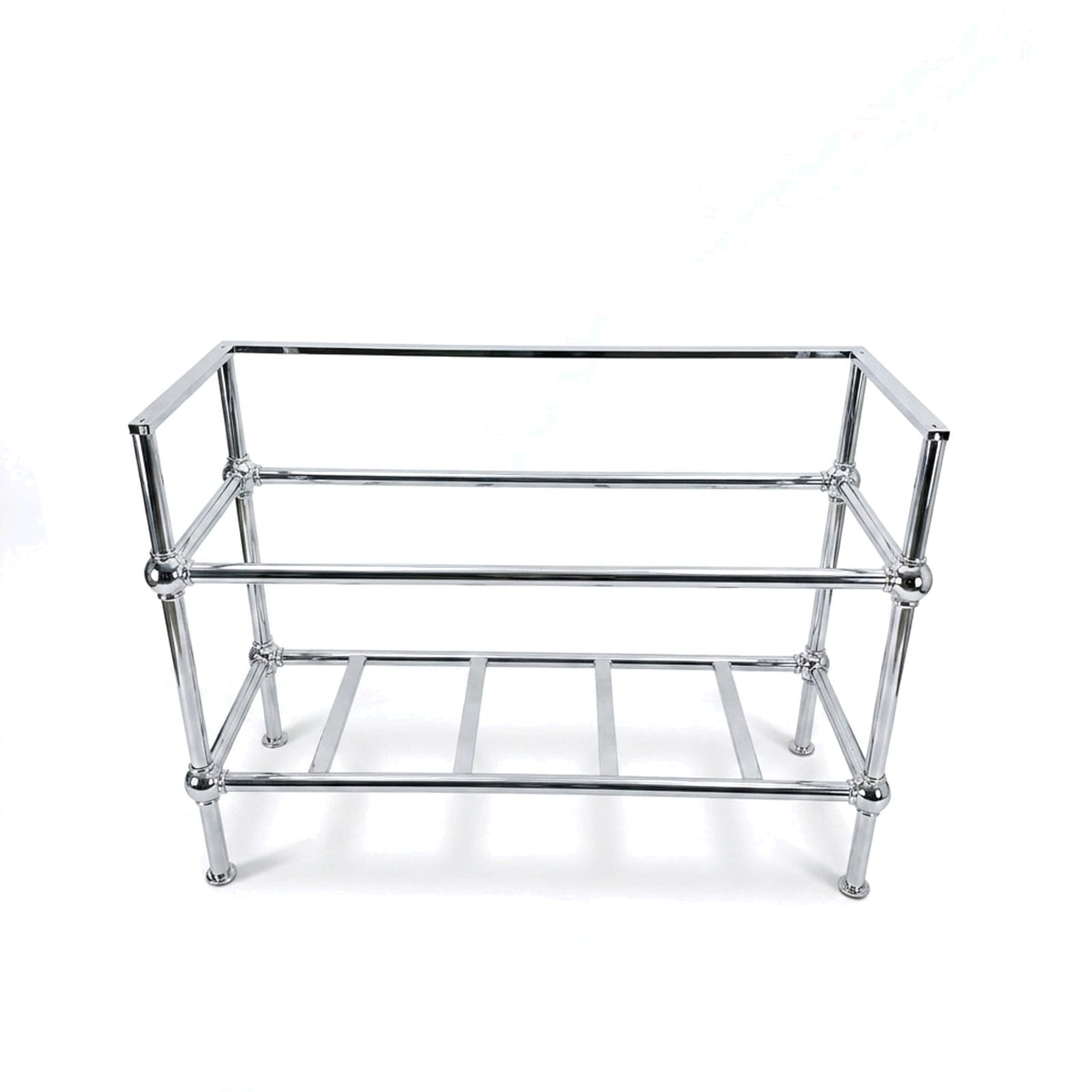 Metal Stand No. 805 – custom stainless steel vanity stand — view 1