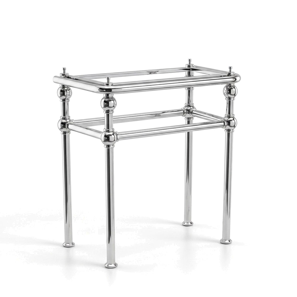 Metal Stand No. 868 – custom stainless steel vanity stand — view 1