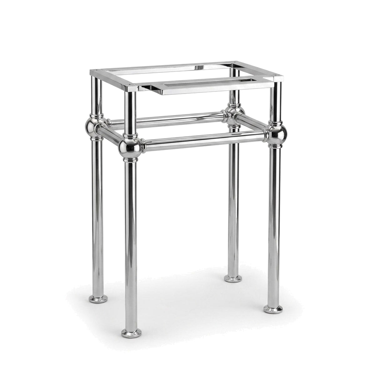 Metal Stand No. 814 – custom stainless steel vanity stand — view 1