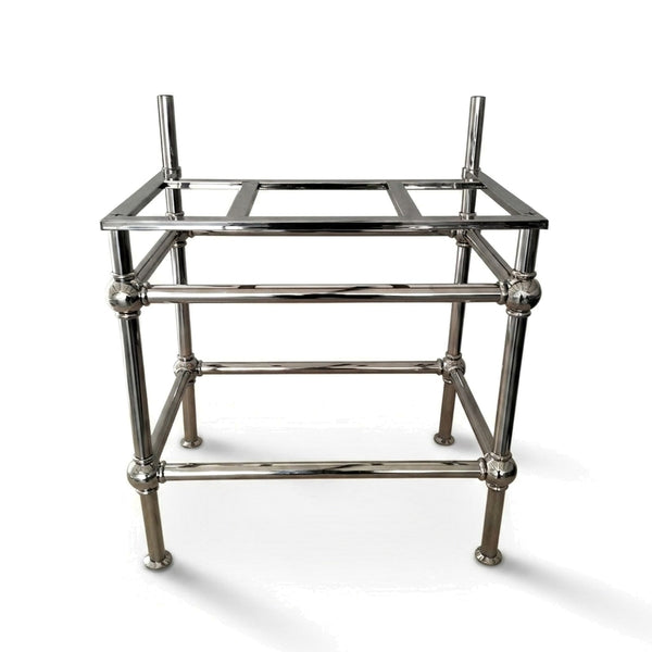 Metal Stand No. 840 – Custom Size Vanity Legs for Marble Sink | Brass, Black or Chrome PVD Stainless Steel Console