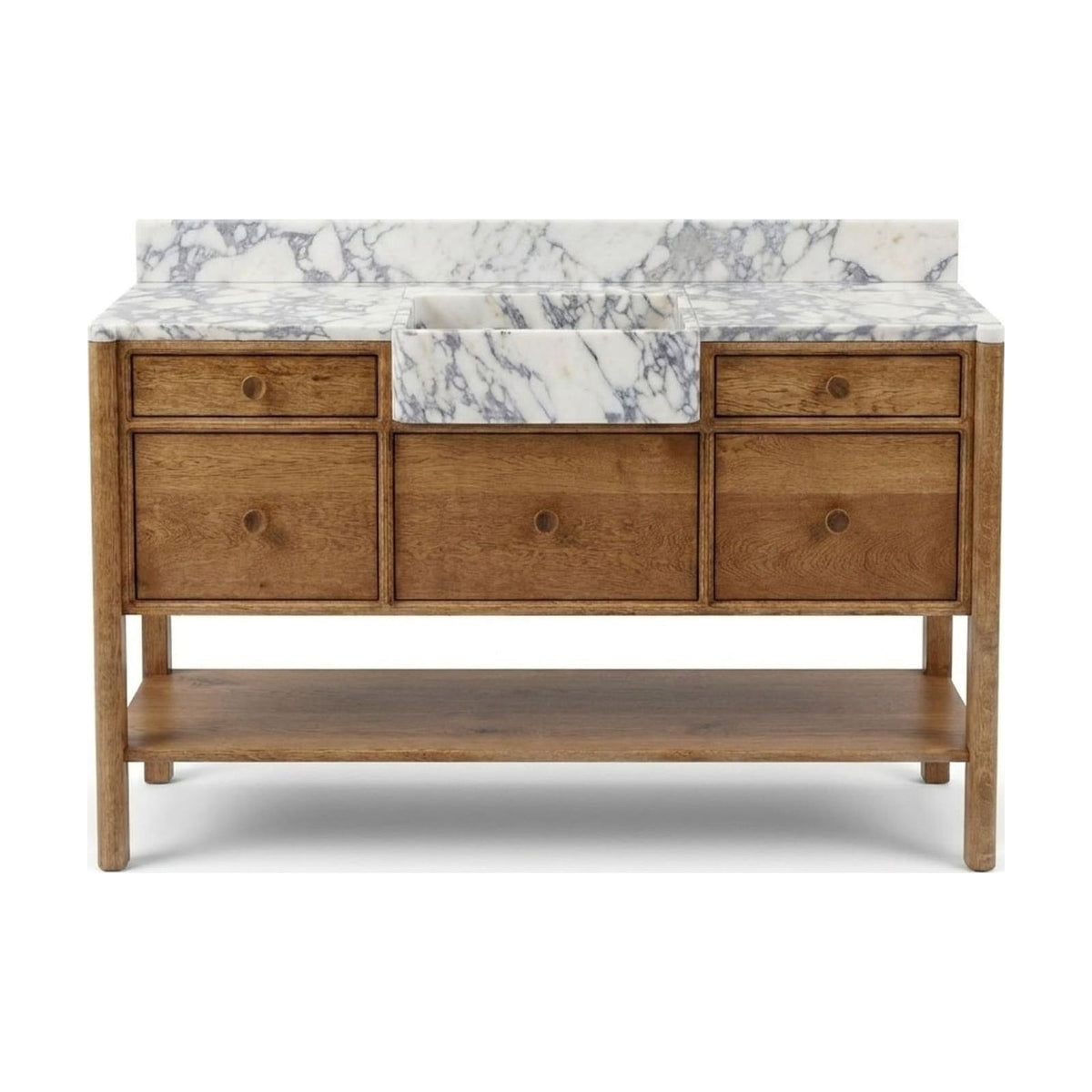 Calacatta Viola Honed Marble Vanity — view 1