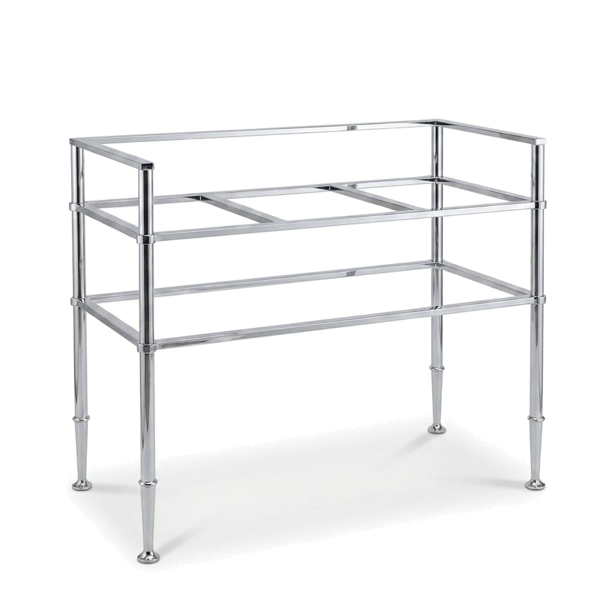 Metal Stand No. 841 – custom stainless steel vanity stand — view 1