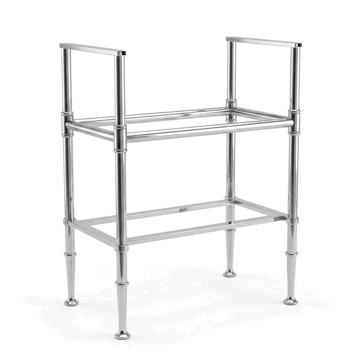 Metal Stand No. 881 – custom stainless steel vanity stand — view 1