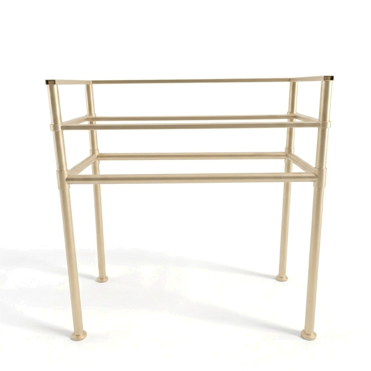 Metal Stand No. 855 – custom stainless steel vanity stand — view 1