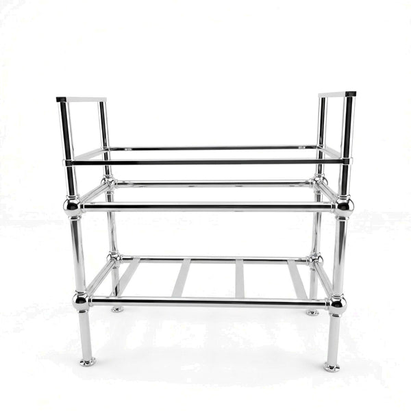 Metal Stand No. 869 – Custom Size Vanity Legs for Marble Sink | Brass, Black or Chrome PVD Stainless Steel Console