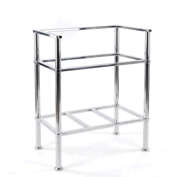 Metal Stand No. 843 – Custom Size Vanity Legs for Marble Sink | Brass, Black or Chrome PVD Stainless Steel Console