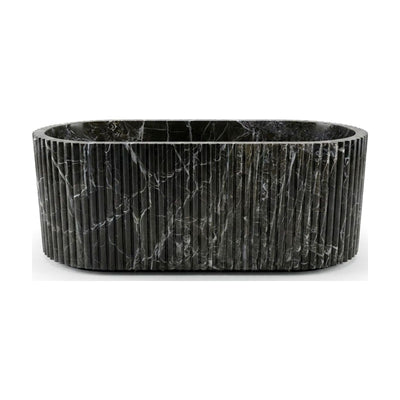 Verde Levanto Fluted Marble Bathtub