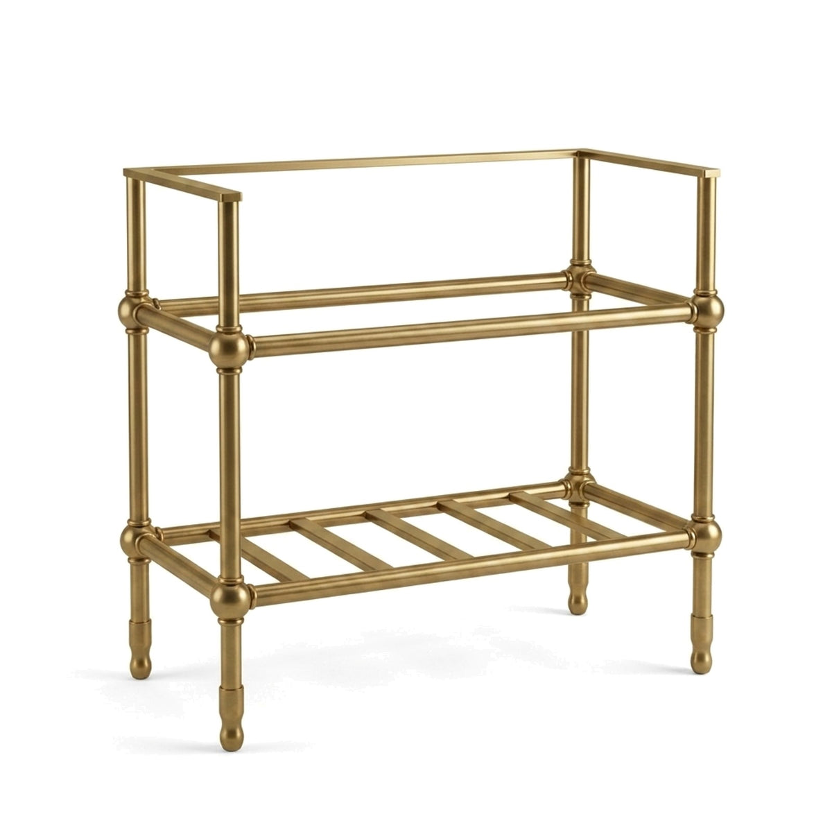 Metal Stand No. 807 – custom stainless steel vanity stand — view 1