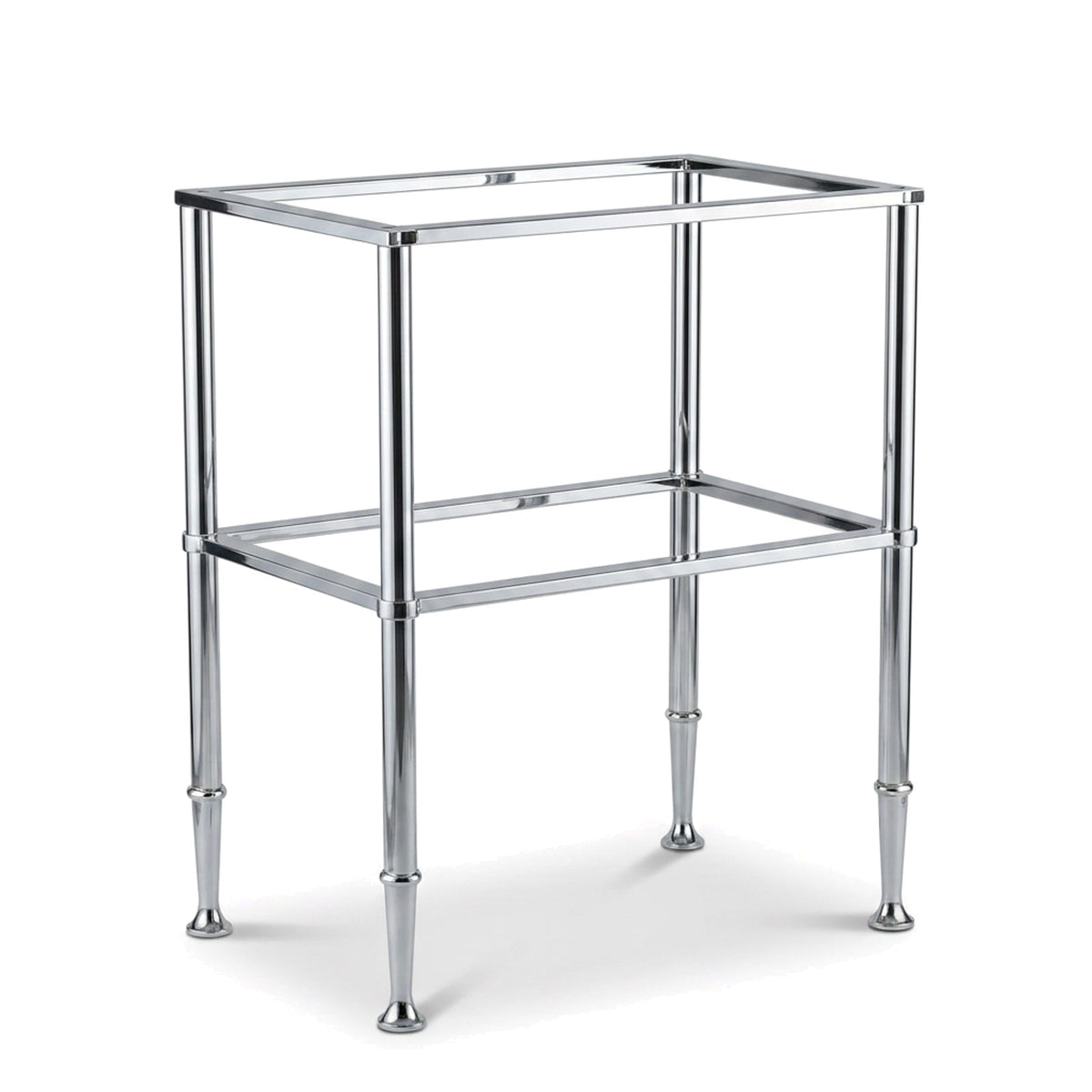 Metal Stand No. 826 – custom stainless steel vanity stand — view 1