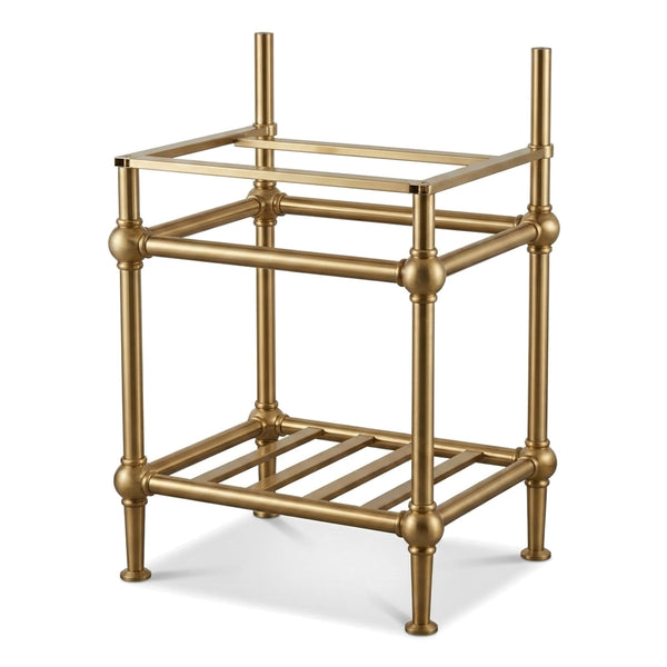 Metal Stand No. 830 – Custom Size Vanity Legs for Marble Sink | Brass, Black or Chrome PVD Stainless Steel Console