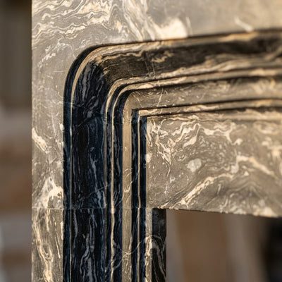 Picasso Marble Polished Fireplace Surround — marble detail