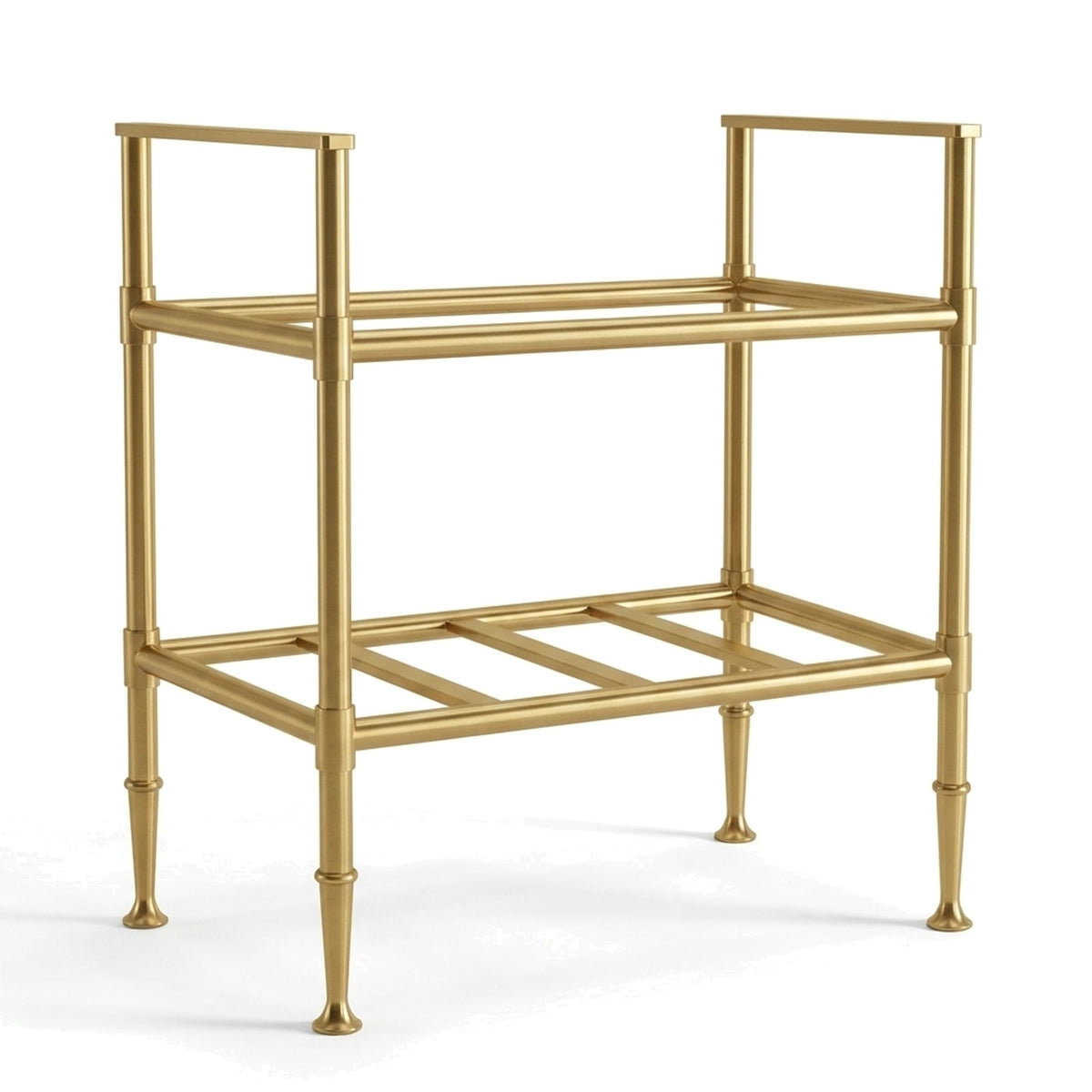 Metal Stand No. 829 – custom stainless steel vanity stand — view 1