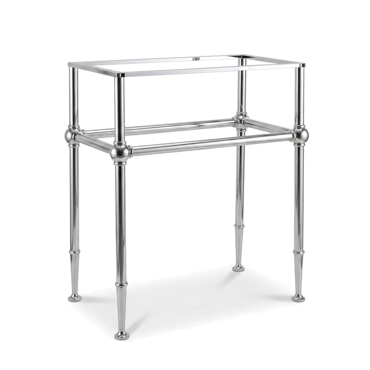 Metal Stand No. 834 – custom stainless steel vanity stand — view 1