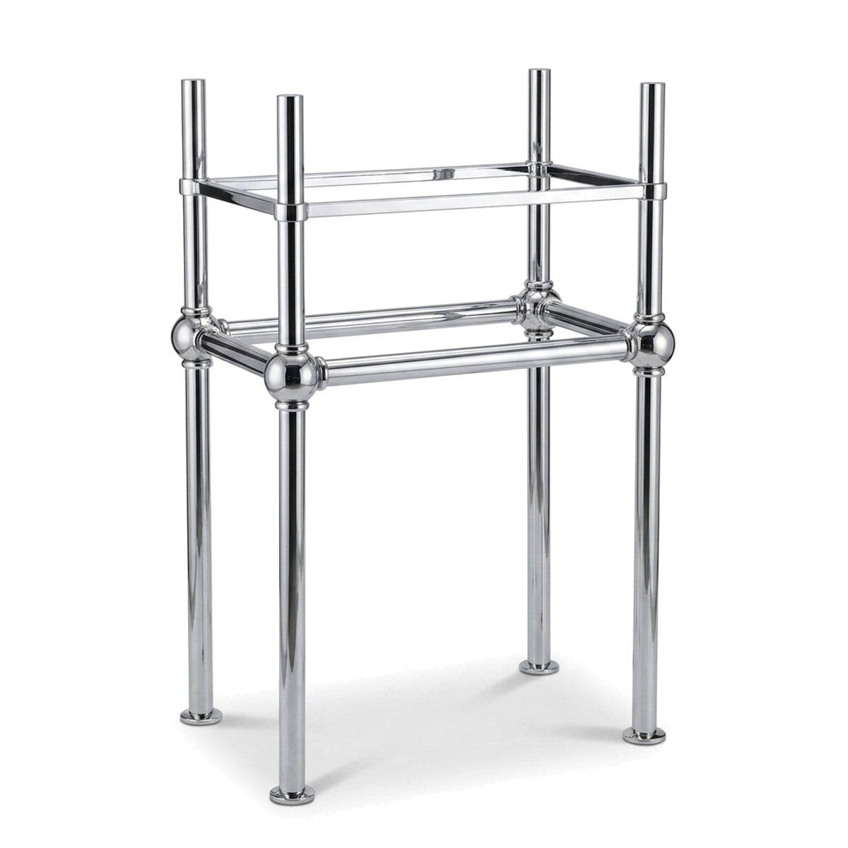 Metal Stand No. 870 – custom stainless steel vanity stand — view 1
