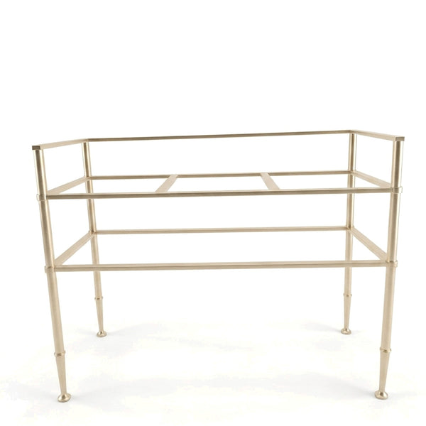 Metal Stand No. 852 – Custom Size Vanity Legs for Marble Sink | Brass, Black or Chrome PVD Stainless Steel Console