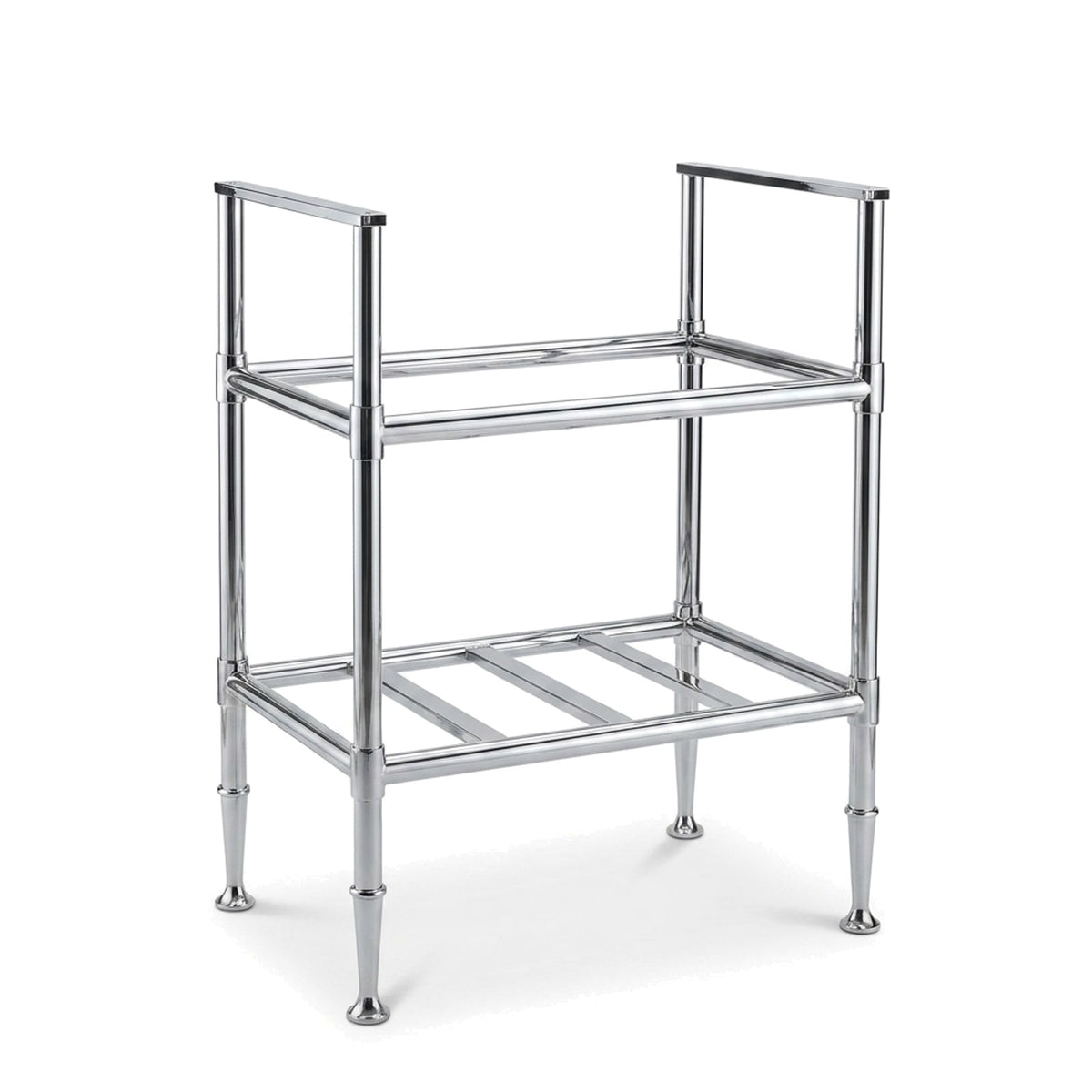 Metal Stand No. 819 – custom stainless steel vanity stand — view 1