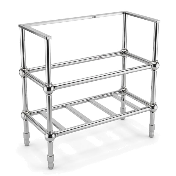 Metal Stand No. 824 – Custom Size Vanity Legs for Marble Sink | Brass, Black or Chrome PVD Stainless Steel Console