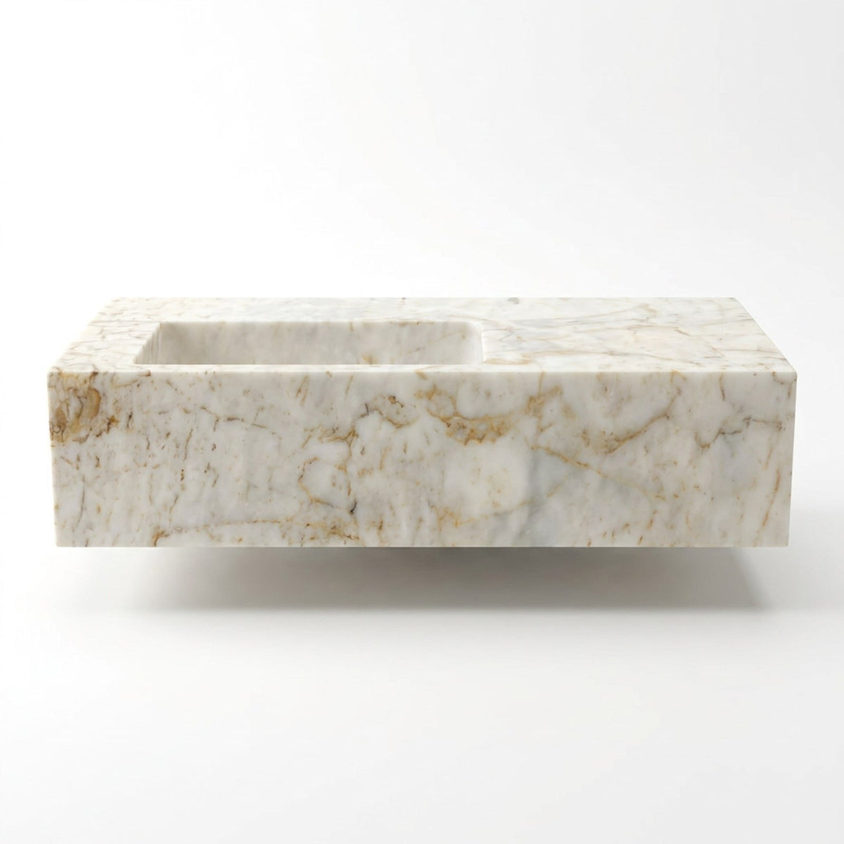 Calacatta Gold Marble Sink — view 1